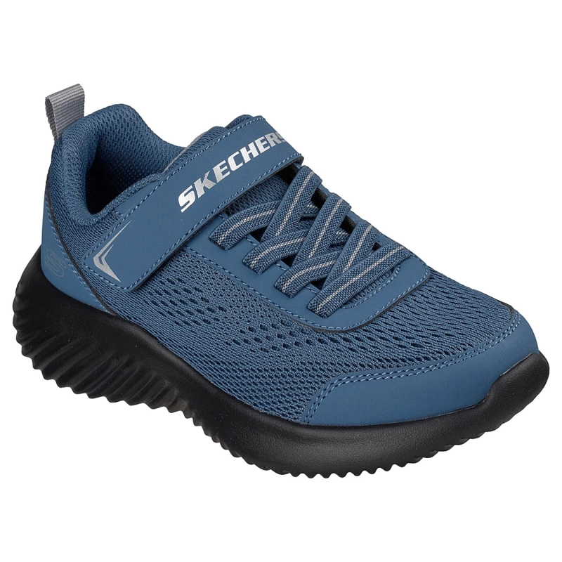 ZAPATILLAS SKECHERS NIÑO BOUNDER QUANTARUN GRIS - 2