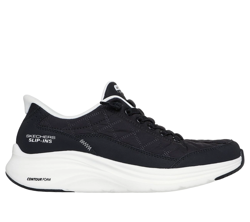 ZAPATILLAS SKECHERS MUJER SLIP-INS CONTOUR FOAM NEGRO - 1