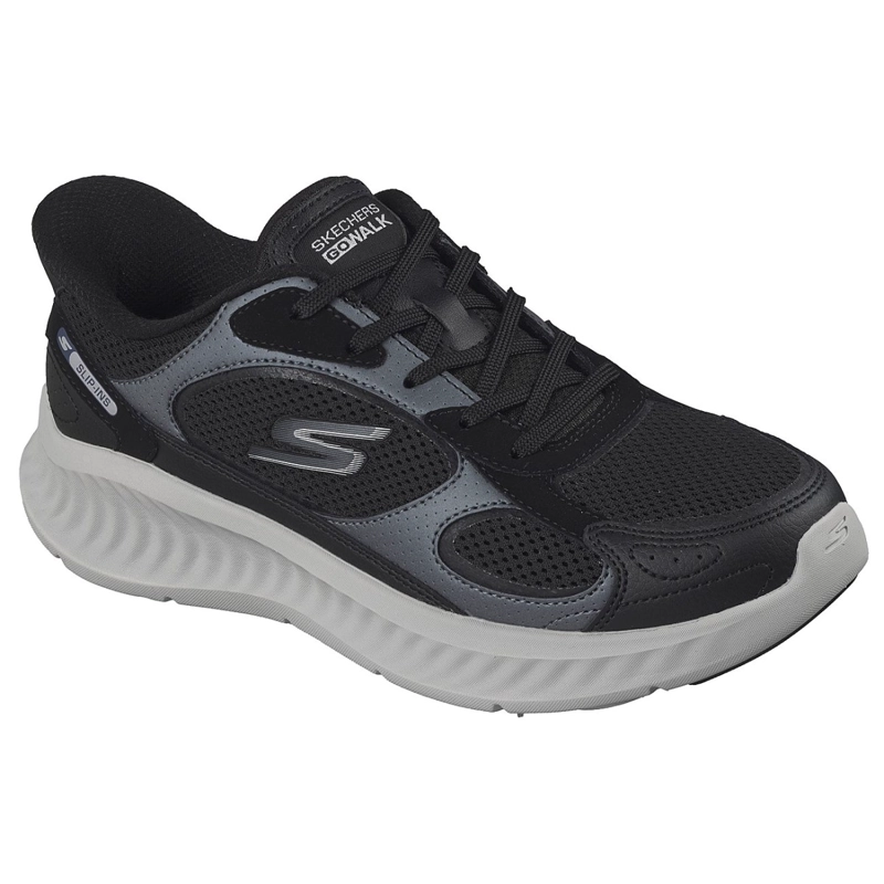 ZAPATILLAS SKECHERS MUJER SLIP-INS GO WALK NOW AURA NEGRO - 2