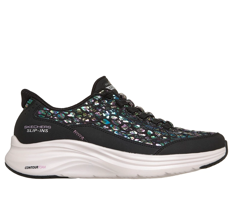 ZAPATILLAS SKECHERS MUJER SLIP-INS CONTOUR FOAM NEGRO - 1