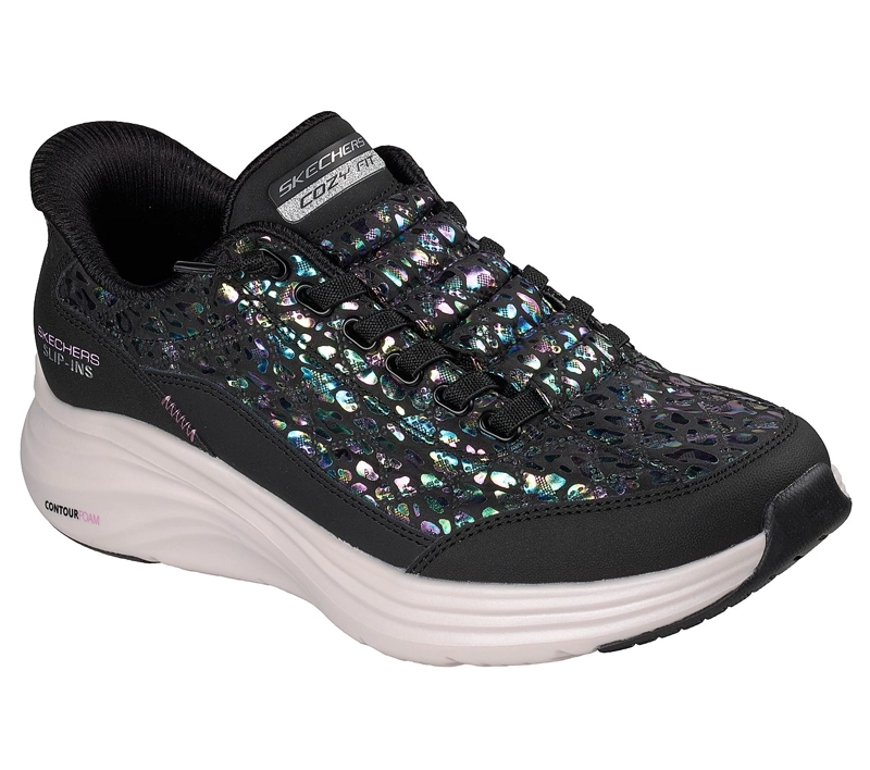 ZAPATILLAS SKECHERS MUJER SLIP-INS CONTOUR FOAM NEGRO - 5