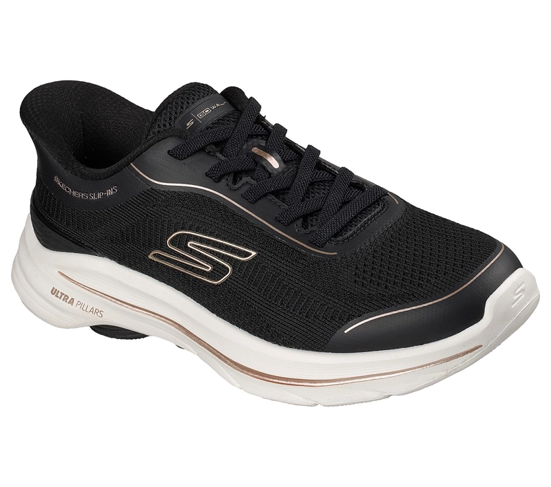 ZAPATILLAS SKECHERS MUJER SLIP-INS GO WALK 8 RYLEE NEGRO - 2