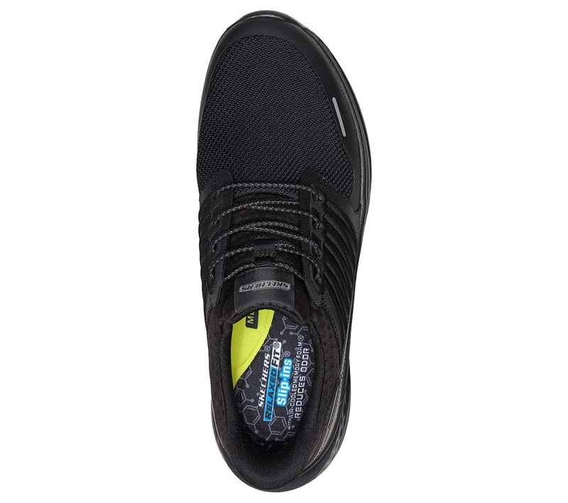 ZAPATILLAS SKECHERS HOMBRE SLIP-INS RELAXED FIT SLADE NEGRO - 2