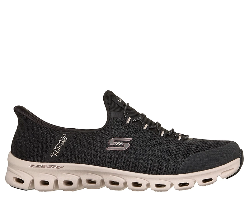 ZAPATILLAS SKECHERS MUJER SLIP-INS GLIDE-STEP VIBEY NEGRO - 1