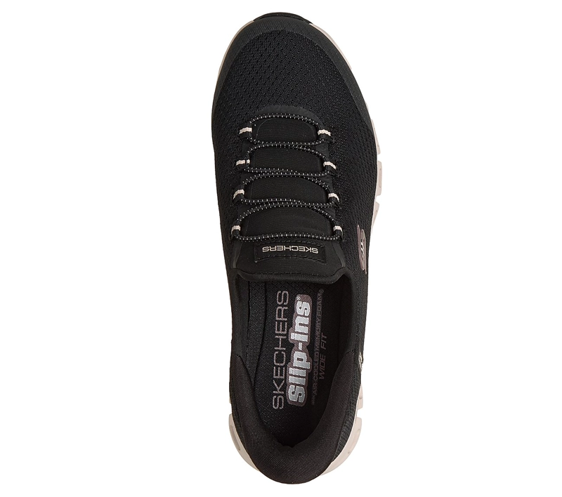 ZAPATILLAS SKECHERS MUJER SLIP-INS GLIDE-STEP VIBEY NEGRO - 2