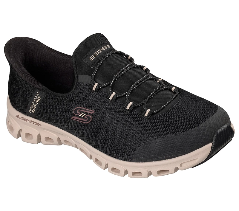 ZAPATILLAS SKECHERS MUJER SLIP-INS GLIDE-STEP VIBEY NEGRO - 5