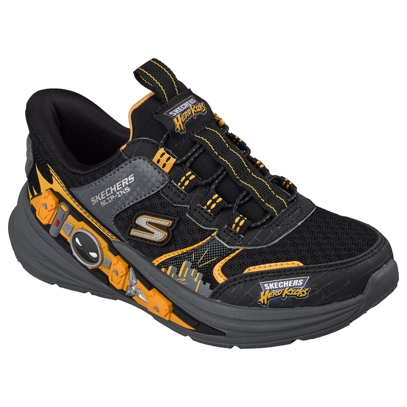 ZAPATILLAS SKECHERS NIÑO SLIP-INS HYPER-QUEST NEGRO - 2