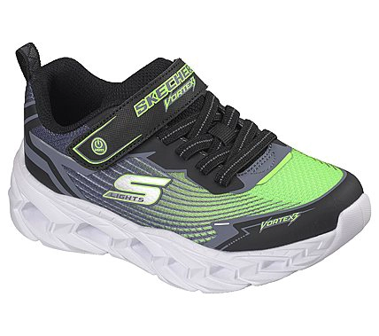 ZAPATILLAS SKECHERS NIÑO S-LIGHTS VORTEX 3.0 NEGRO - 4
