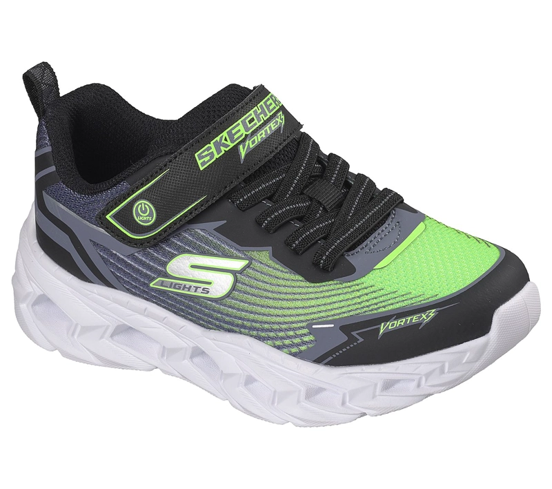 ZAPATILLAS SKECHERS NIÑO S-LIGHTS VORTEX 3.0 NEGRO - 5