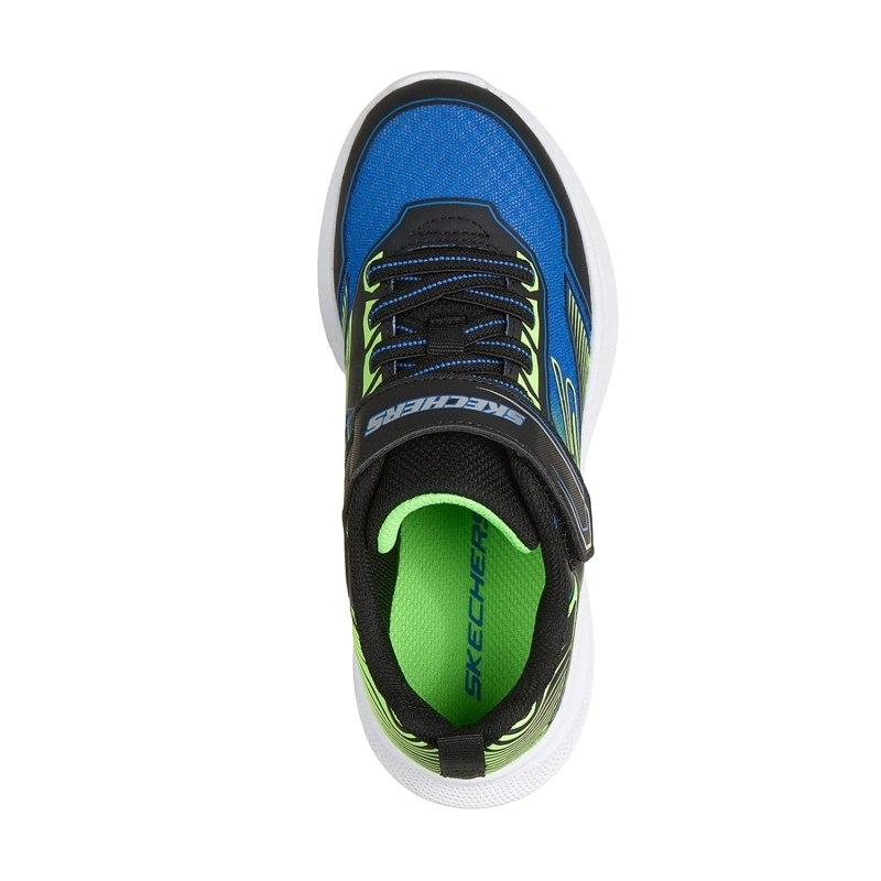 ZAPATILLAS SKECHERS NIÑO MICROSPEC VELOCITY GRID-DRIFT NEGRO - 2