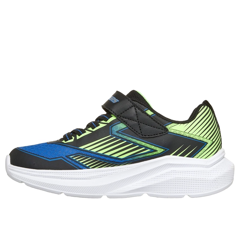ZAPATILLAS SKECHERS NIÑO MICROSPEC VELOCITY GRID-DRIFT NEGRO - 4