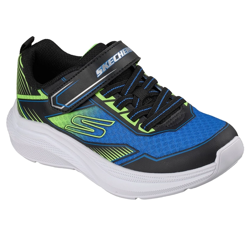 ZAPATILLAS SKECHERS NIÑO MICROSPEC VELOCITY GRID-DRIFT NEGRO - 5