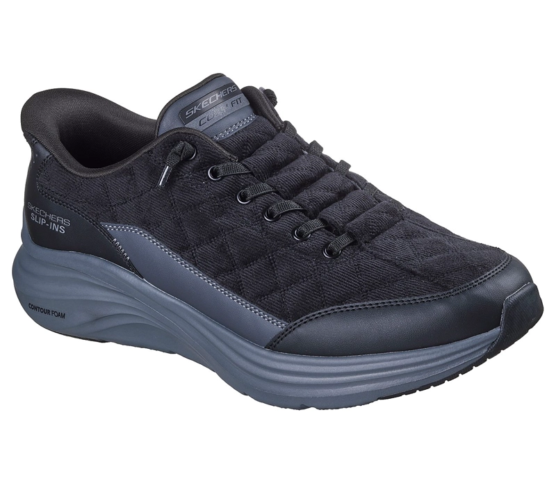 ZAPATILLAS SKECHERS HOMBRE SLIP-INS CONTOUR FOAM NEGRO - 5