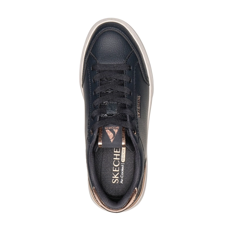 ZAPATILLAS SKECHERS MUJER CENTRAL EVERYDAY ICON NEGRO - 2