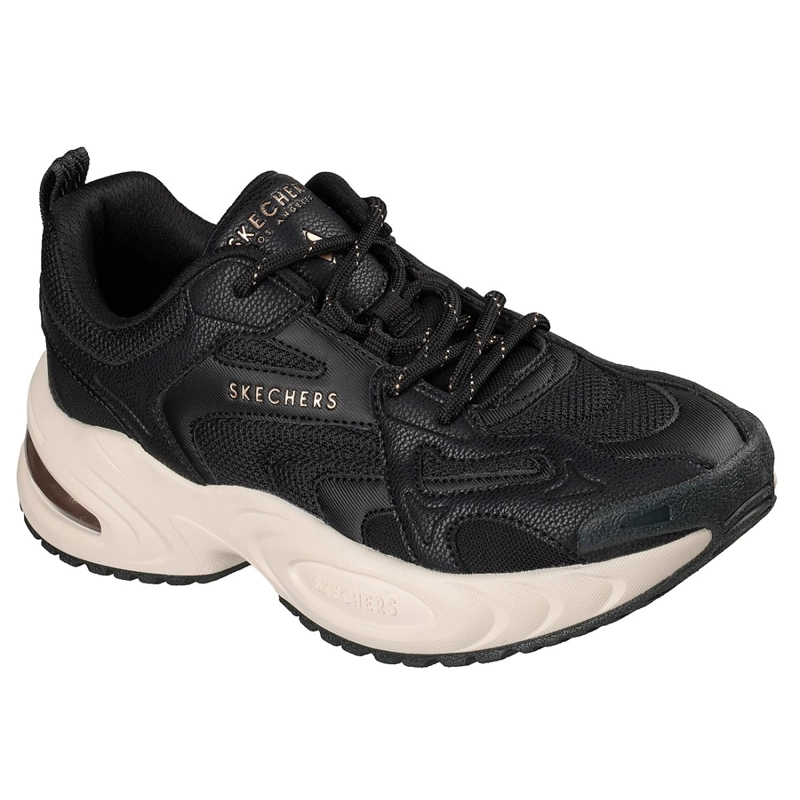 ZAPATILLAS SKECHERS MUJER UNO RYZE NEGRO - 5