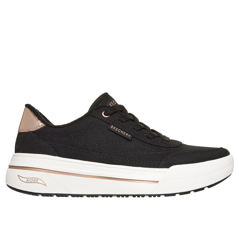 ZAPATILLAS SKECHERS MUJER ARCH FIT ARCADE HI NEGRO - 1