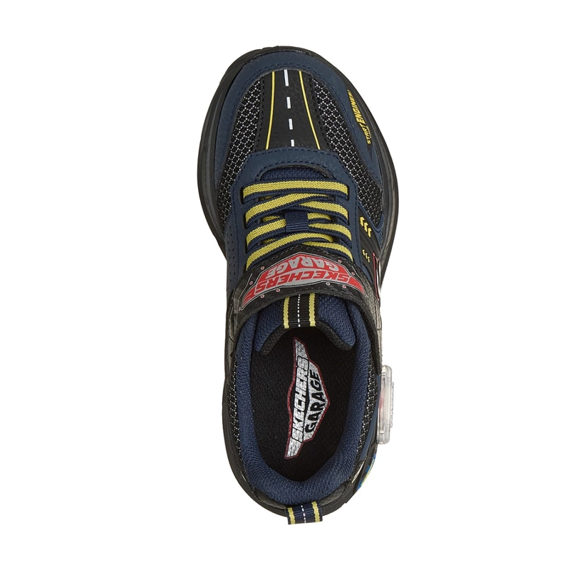 ZAPATILLAS SKECHERS NIÑO GARAGE NEGRO - 2