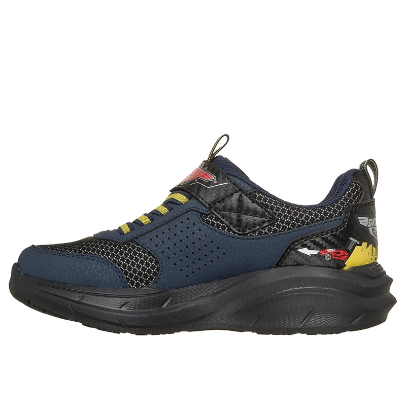 ZAPATILLAS SKECHERS NIÑO GARAGE NEGRO - 4