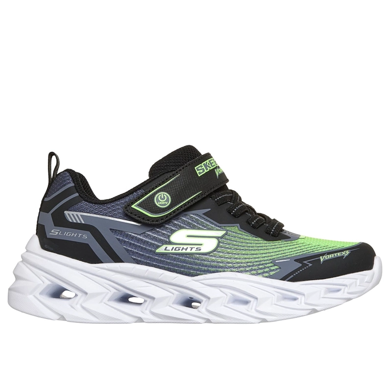 ZAPATILLAS SKECHERS NIÑO S-LIGHTS VORTEX 3.0 NEGRO - 1