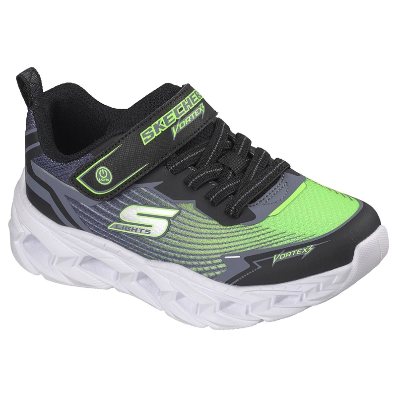 ZAPATILLAS SKECHERS NIÑO S-LIGHTS VORTEX 3.0 NEGRO - 5