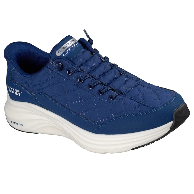 ZAPATILLAS SKECHERS HOMBRE SLIP-INS CONTOUR FOAM AZUL - 5