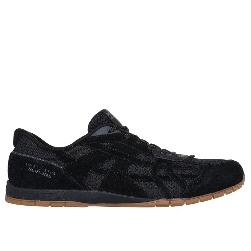 ZAPATILLAS SKECHERS MUJER SLIP-INS RETRO LITE OSHARE NEGRO - 1