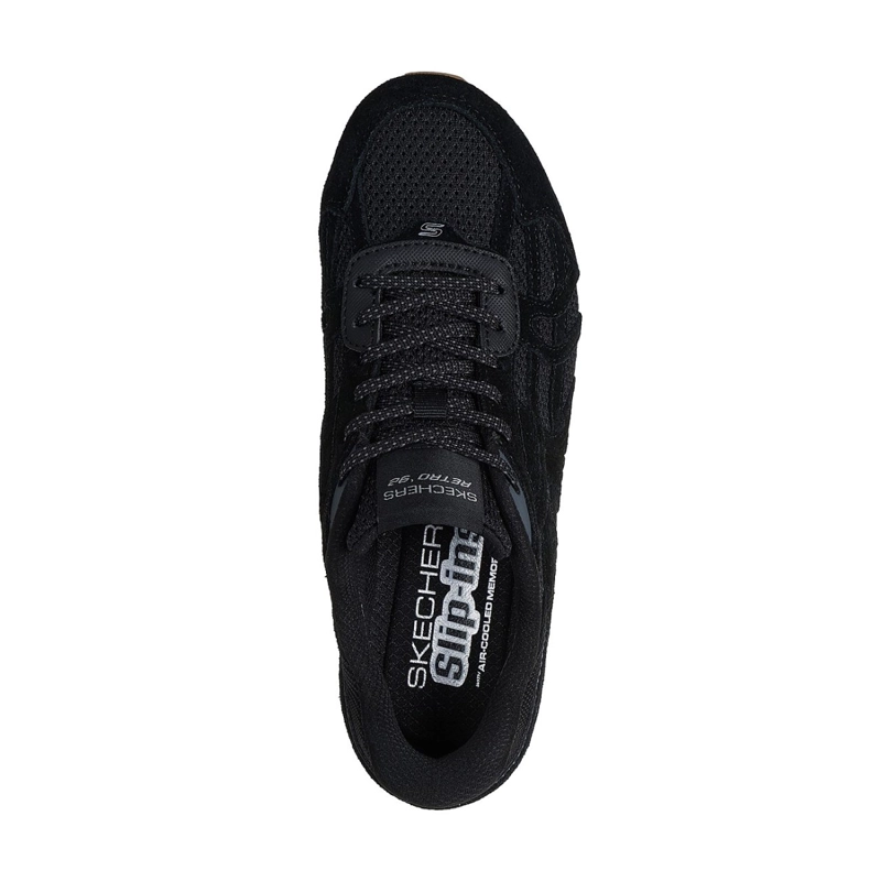 ZAPATILLAS SKECHERS MUJER SLIP-INS RETRO LITE OSHARE NEGRO - 2