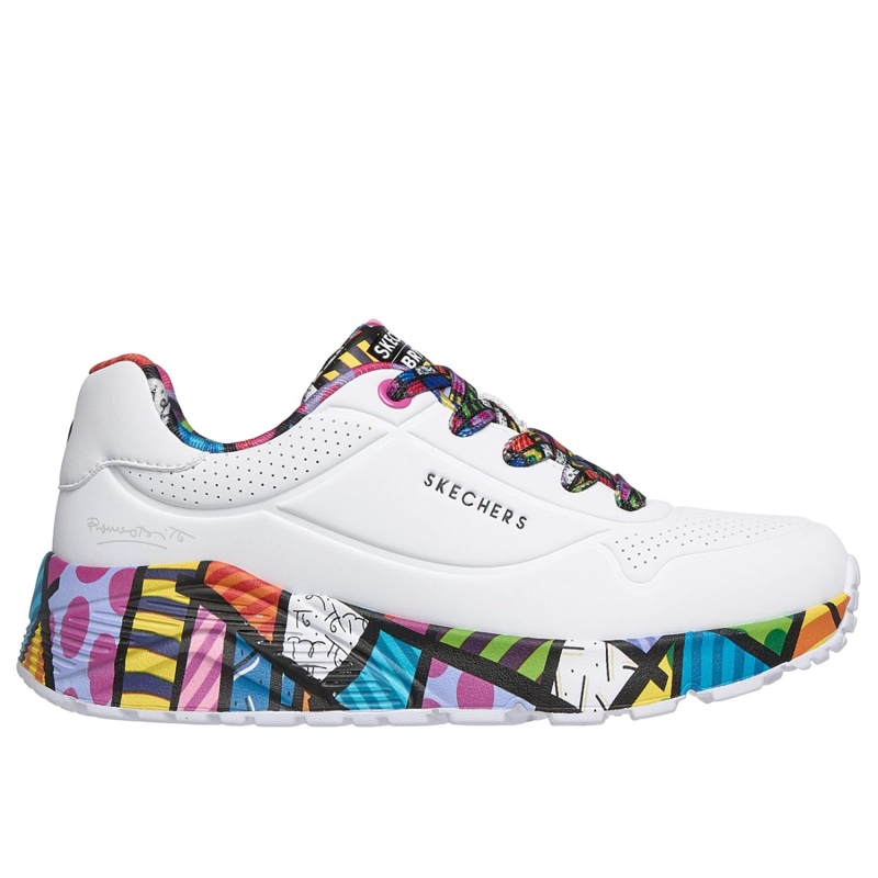 ZAPATILLAS SKECHERS NIÑA BRITTO UNO LITE BLANCO - 1