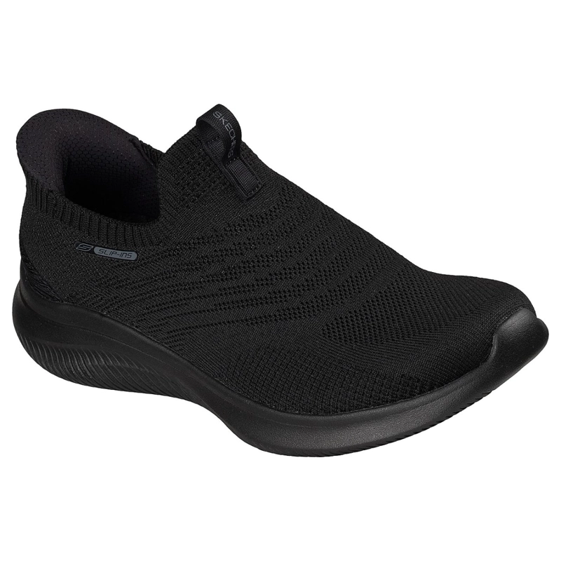 ZAPATILLAS SKECHERS MUJER SLIP-INS ULTRA FLEX 4.0 PURE NEGRO - 5