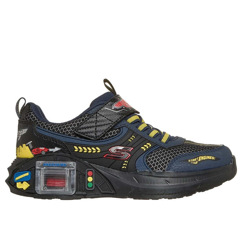 ZAPATILLAS SKECHERS NIÑO GARAGE NEGRO - 1