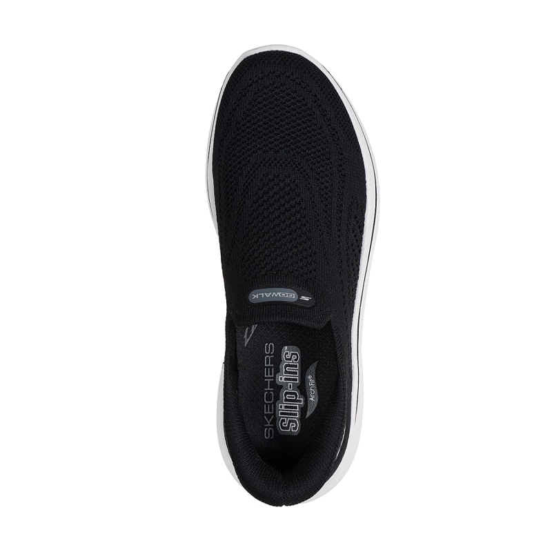 ZAPATILLAS SKECHERS MUJER SLIP-INS RELAXED FIT GO WALK NEGRO - 2