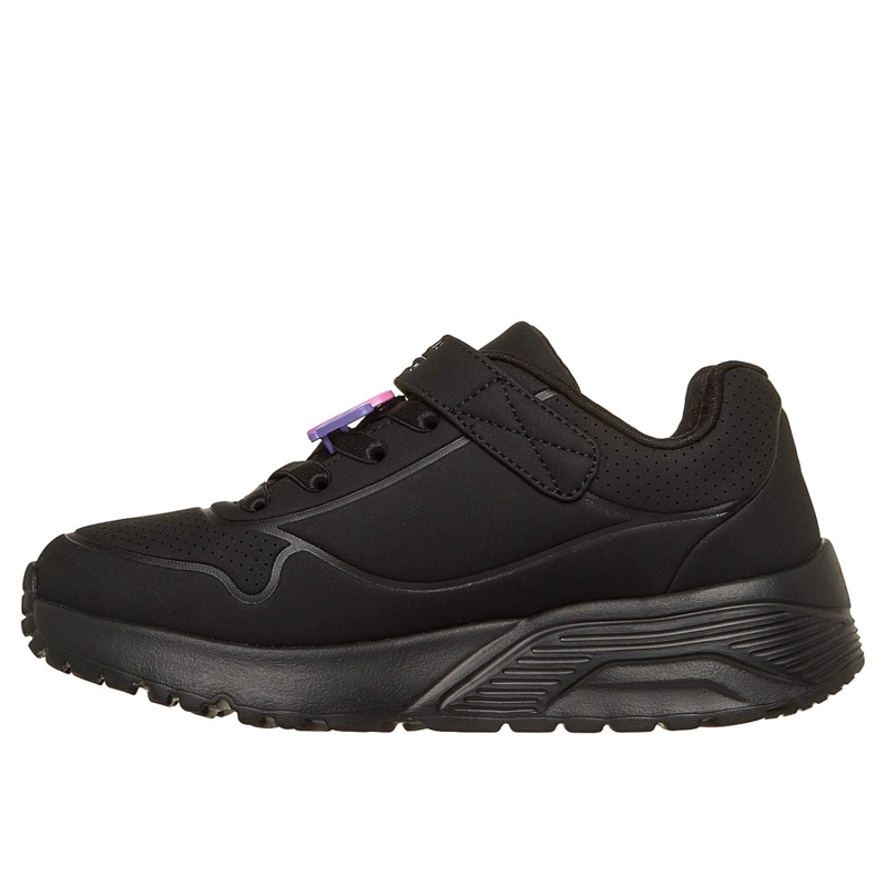 ZAPATILLAS SKECHERS NIÑA JGOLDCROWN UNO LITE NEGRO - 4
