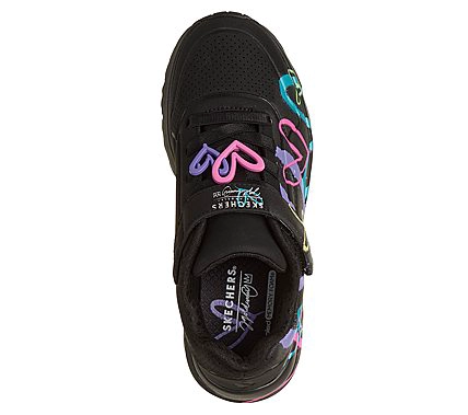 ZAPATILLAS SKECHERS NIÑA JGOLDCROWN UNO LITE NEGRO - 1