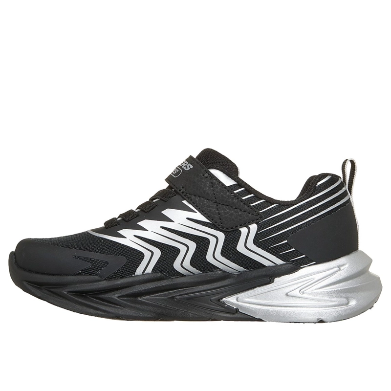 ZAPATILLAS SKECHERS NIÑO S-LIGHTS FLEX-GLOW ULTRA NEGRO - 4