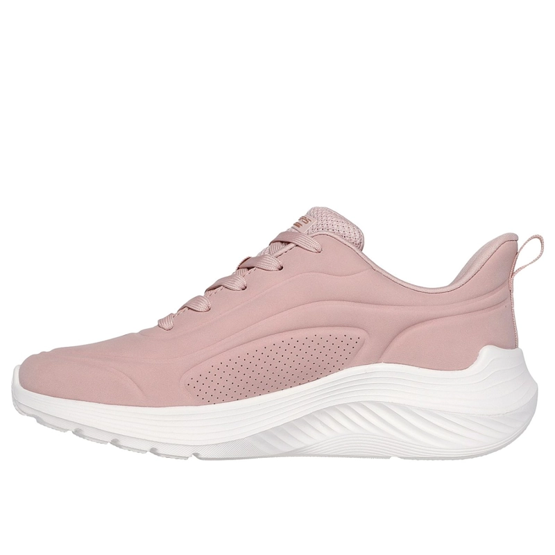 ZAPATILLAS SKECHERS MUJER BOBS SPORT SQUAD WAVES ROSADO - 5