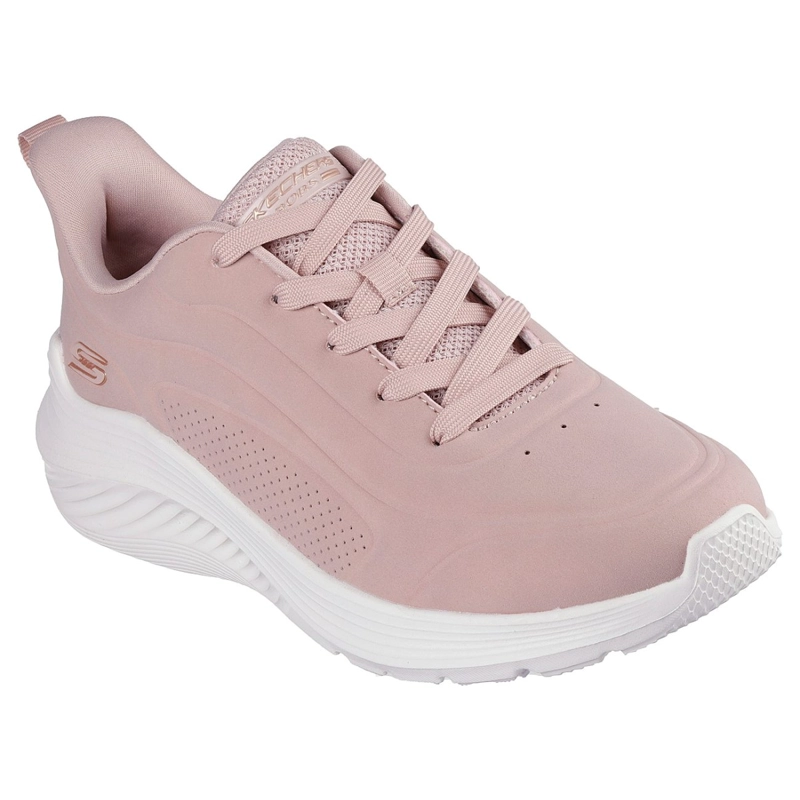 ZAPATILLAS SKECHERS MUJER BOBS SPORT SQUAD WAVES ROSADO - 6