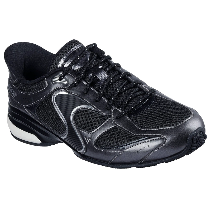 ZAPATILLAS SKECHERS MUJER SLIP-INS EXHILARATE NEGRO - 5
