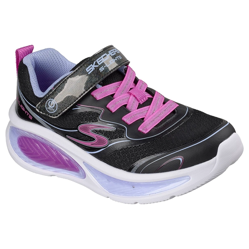 ZAPATILLAS SKECHERS NIÑA S-LIGHTS COSMIC GLOW 2.0 NEGRO - 5