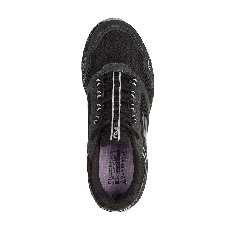 ZAPATILLAS SKECHERS MUJER WATERPROOF GO RUN TRAIL NEGRO - 2