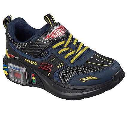 ZAPATILLAS SKECHERS NIÑO GARAGE NEGRO - 4