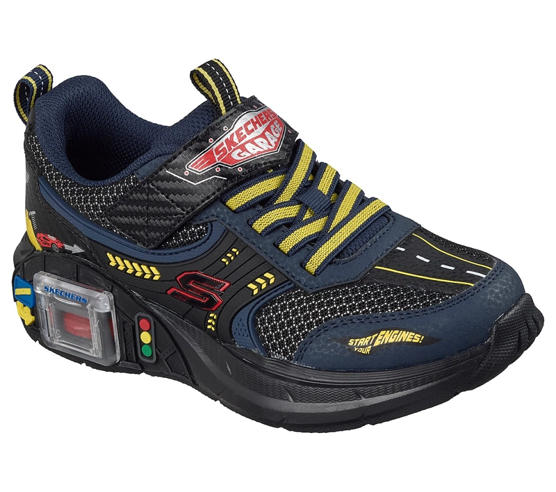 ZAPATILLAS SKECHERS NIÑO GARAGE NEGRO - 5