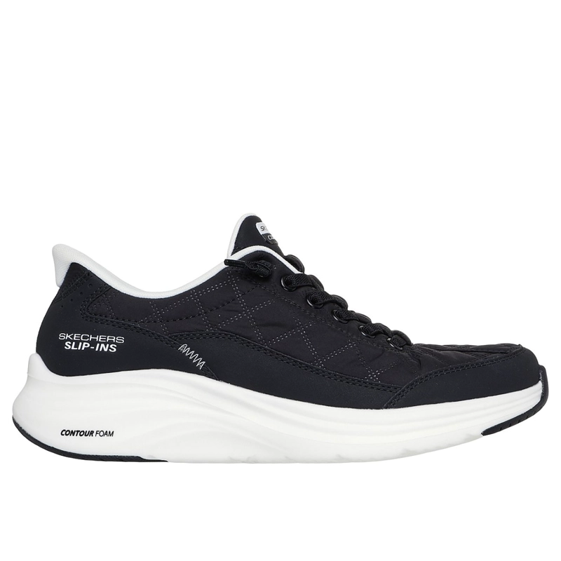 ZAPATILLAS SKECHERS MUJER SLIP-INS CONTOUR FOAM NEGRO - 1