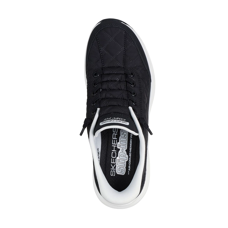 ZAPATILLAS SKECHERS MUJER SLIP-INS CONTOUR FOAM NEGRO - 2