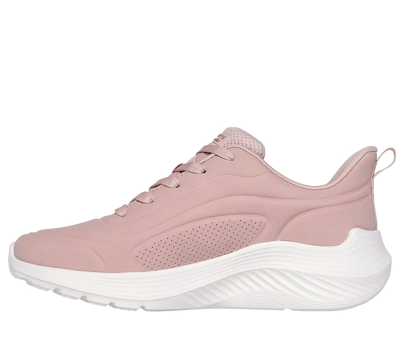 ZAPATILLAS SKECHERS MUJER BOBS SPORT SQUAD WAVES ROSADO - 5