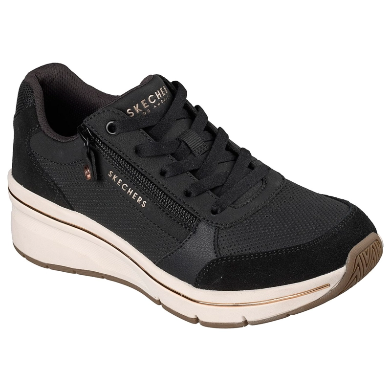 ZAPATILLAS SKECHERS MUJER BILLION FLEX LUXE UP NEGRO - 2