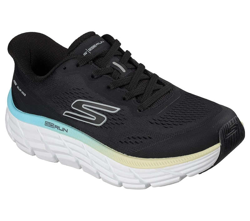 ZAPATILLAS SKECHERS MUJER SLIP-INS MAX FLEX NEGRO - 5