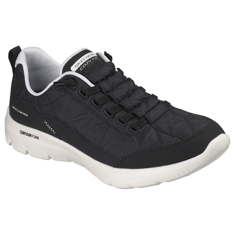 ZAPATILLAS SKECHERS MUJER SLIP-INS SUMMITS CONTOUR NEGRO - 5