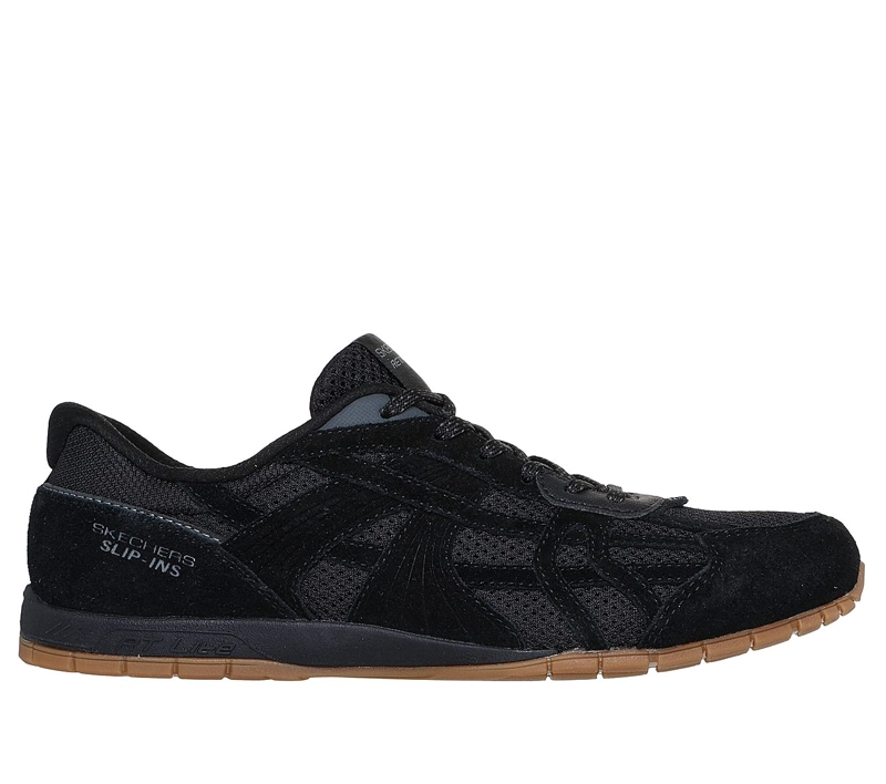 ZAPATILLAS SKECHERS MUJER SLIP-INS RETRO LITE OSHARE NEGRO - 1