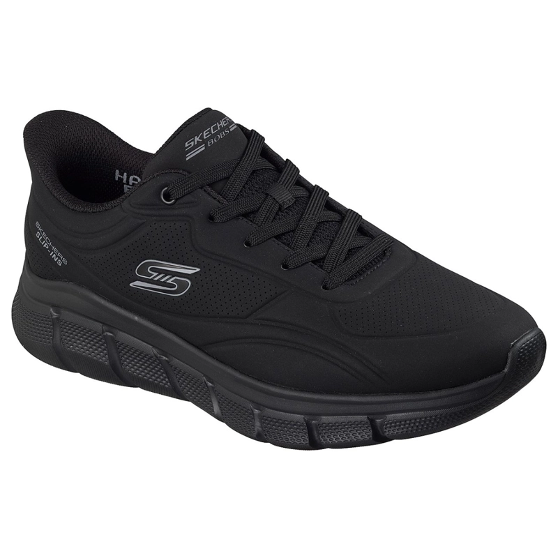ZAPATILLAS SKECHERS HOMBRE SLIP-INS BOBS B FLEX SMOOTH NEGRO - 5