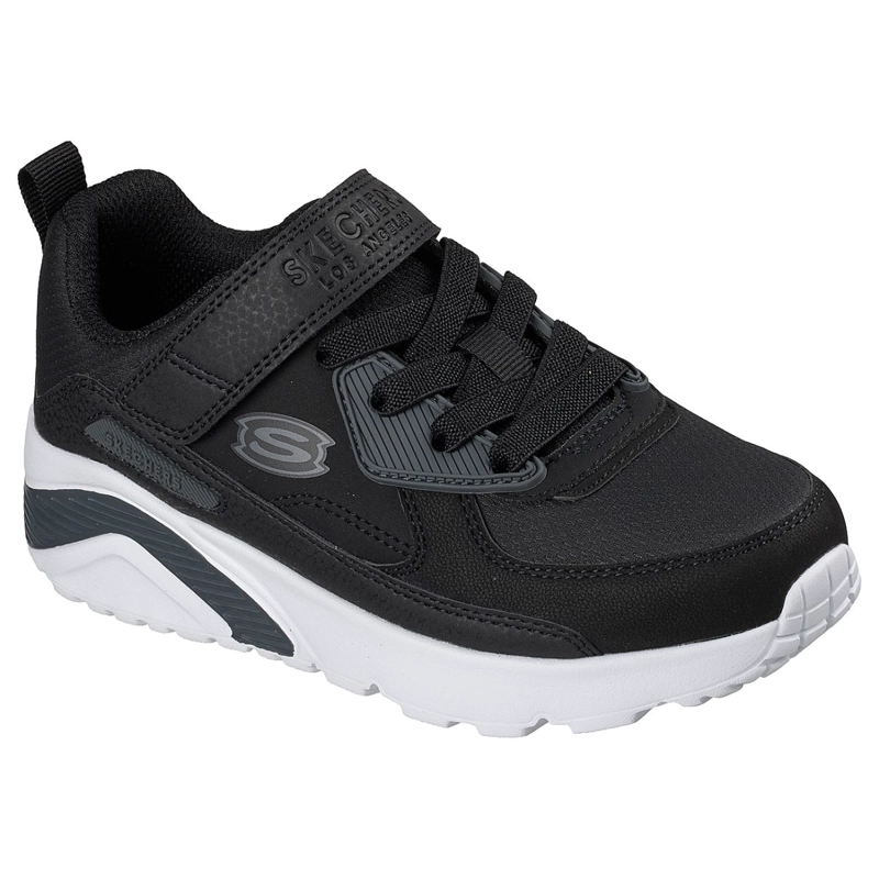 ZAPATILLAS SKECHERS NIÑO UNO LITE REVIVAL-EDGE NEGRO - 2